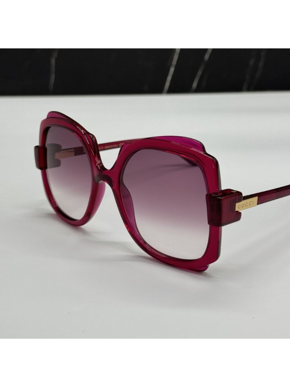 Gucci GG1431S 003 Pink Women Oversized Sunglasses Authentic NEW - Picture 6 of 10